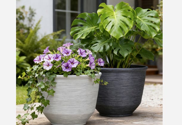 CSW Stor planteringskruka i resin 56,1 cm