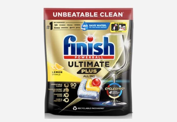 Finish Ultimate Plus All in One Lemon Sparkle 90 Pack