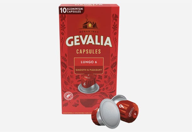 Gevalia Lungo Classico Nespresso Compatible Capsules 10 x 10 Pack