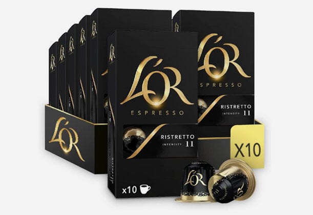 L’OR Espresso Ristretto Kaffekapslar 10 x 10-pack