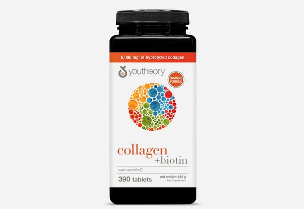 Youtheory kollagen + biotin 390 tabletter