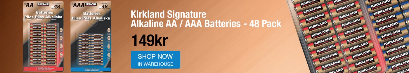 Kirkland Signature Alkaline AA / AAA Batteries - 48 Pack
