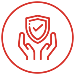 red icon for zero injury 
