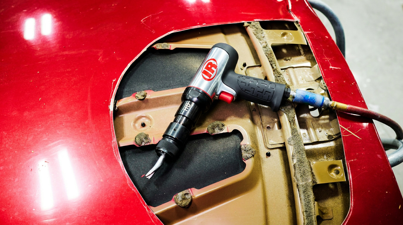139MAX air hammer resting in cut out section