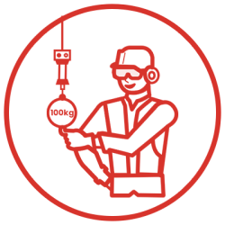 red icon for vertical movement