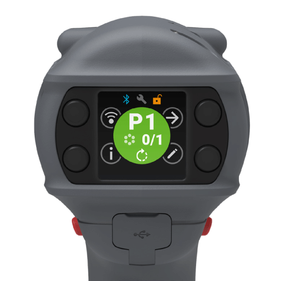 rts connect mechanical pulse tool display