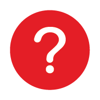 red white icon question mark