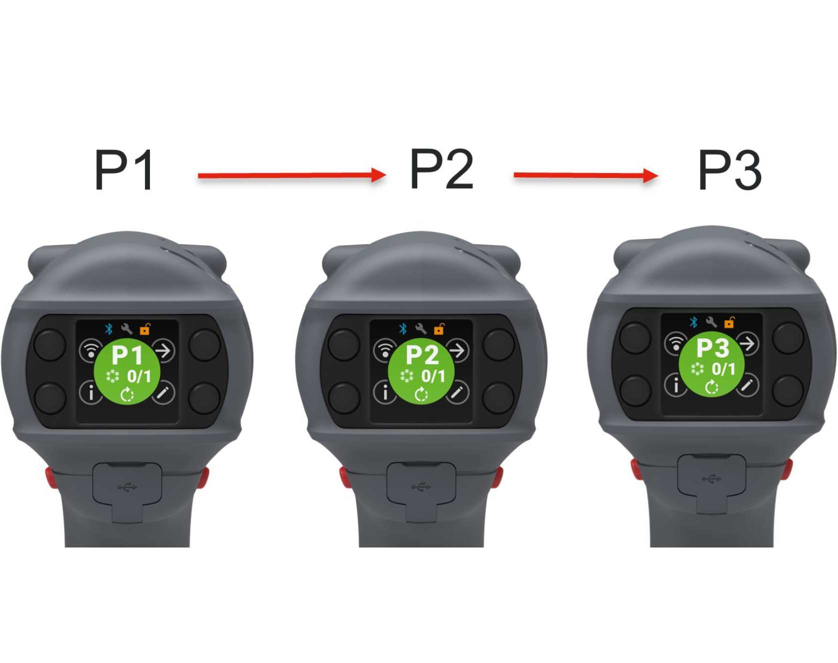 mechanical pulse tool 8 psets in one tool