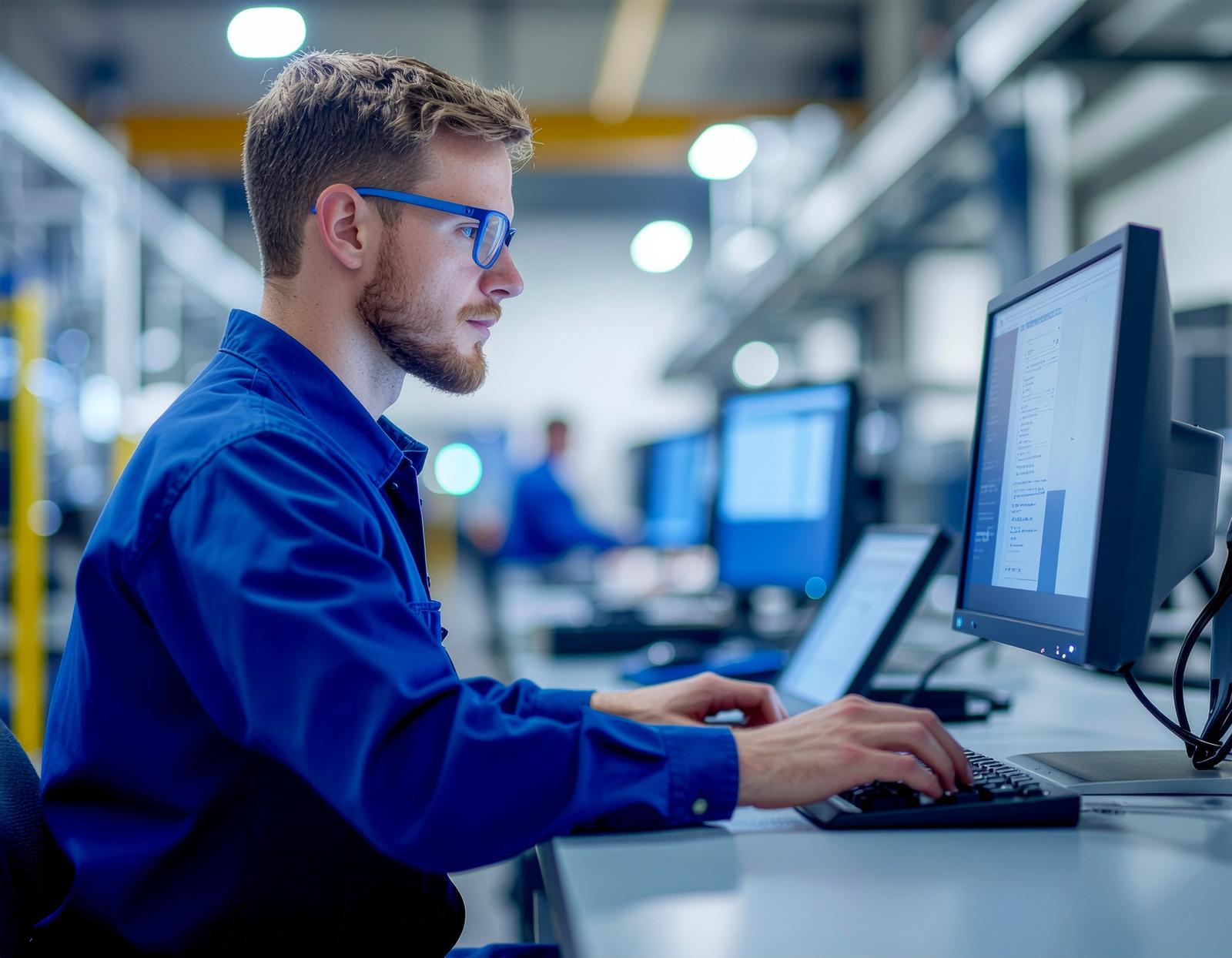 Online module worker training