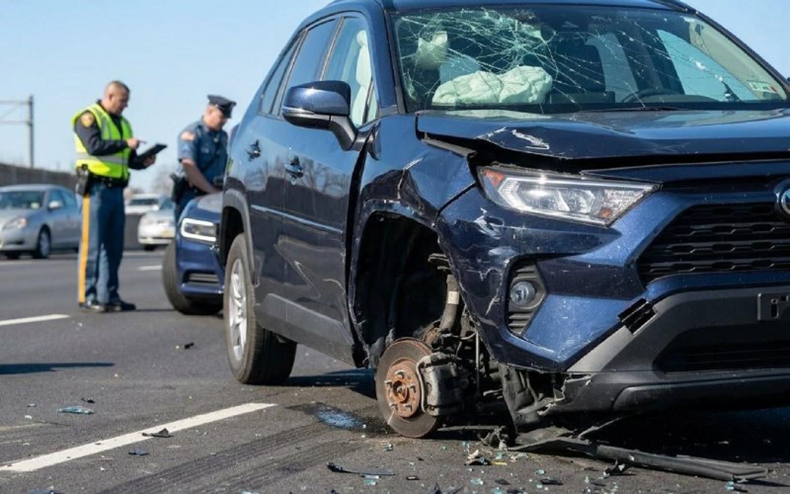 Passenger vehicle wheel-off