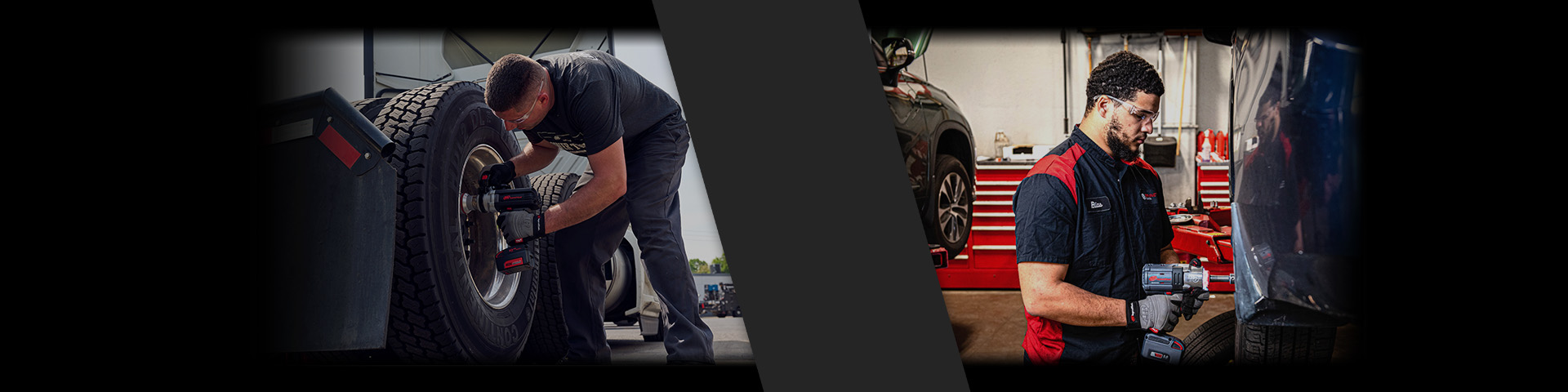 Power tools for heavy duty truck tire and fleet tire maintenance 