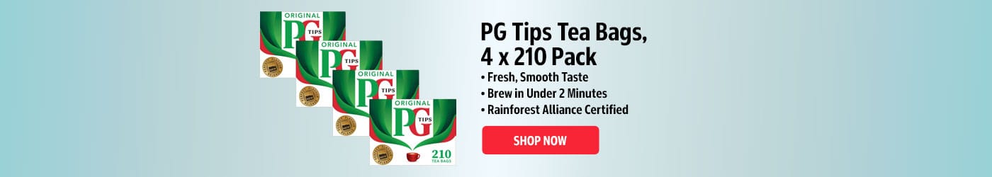 PG Tips Tea Bags, 4 x 210 Pack