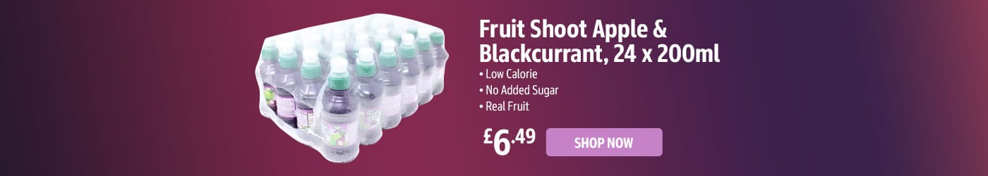 Fruit Shoot Apple & Blackcurrant, 24 x 200ml
