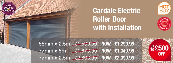 Cardale Electric Roller Door with Installation