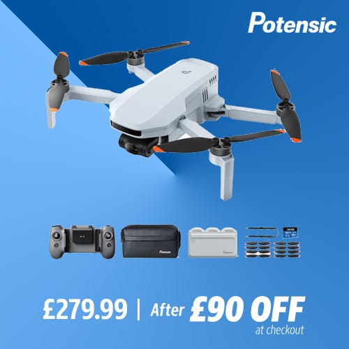 Potensic Atom 2 Drone with 8K Camera, AI Track, 10km Video Transmission - Fly More Bundle