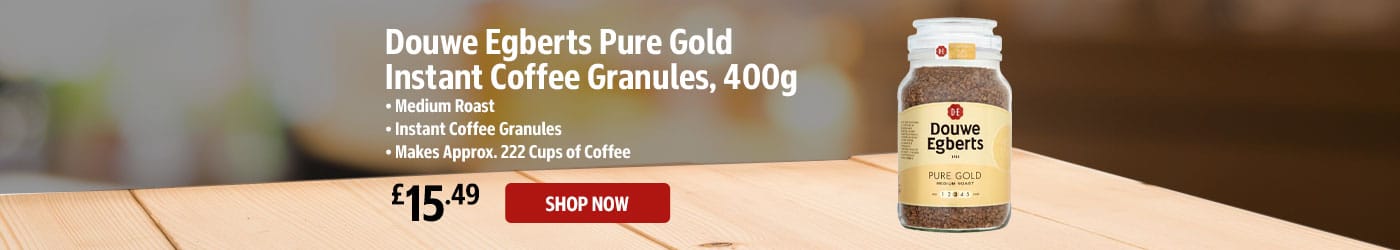 Douwe Egberts Pure Gold Instant Coffee Granules, 400g