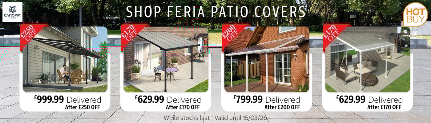 SHOP FERIA PATIO COVERS