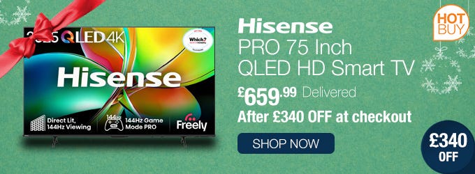 Hisense PRO 75 Inch QLED HD Smart TV