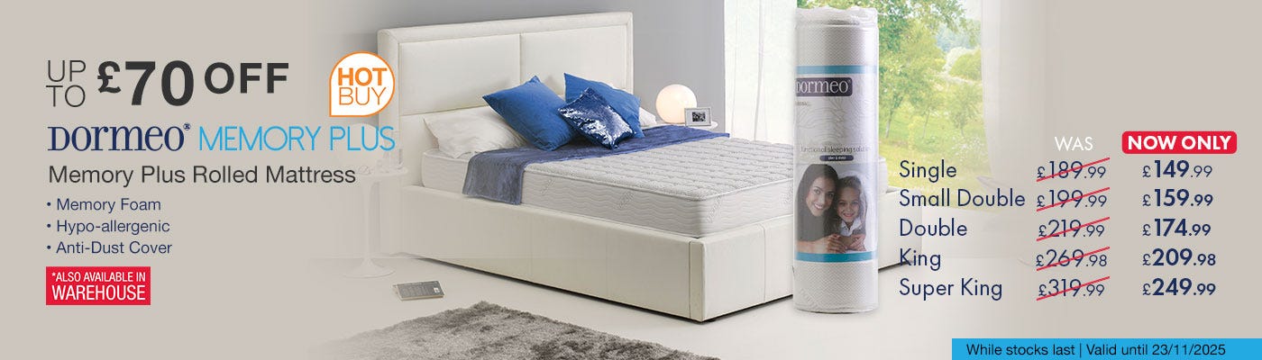 Dormeo Memory Plus Rolled Mattress