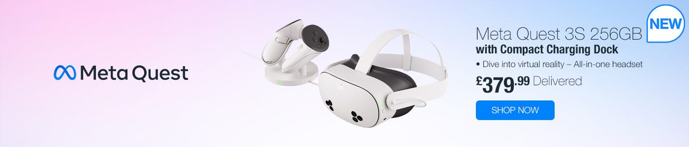 Meta Quest 3S 256GB with Compact Charging Dock