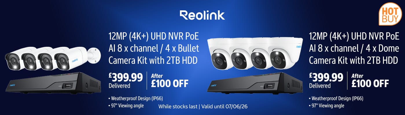12MP (4K+) UHD NVR PoE AI 8 x channel / 4 x Camera Kit with 2TB HDD