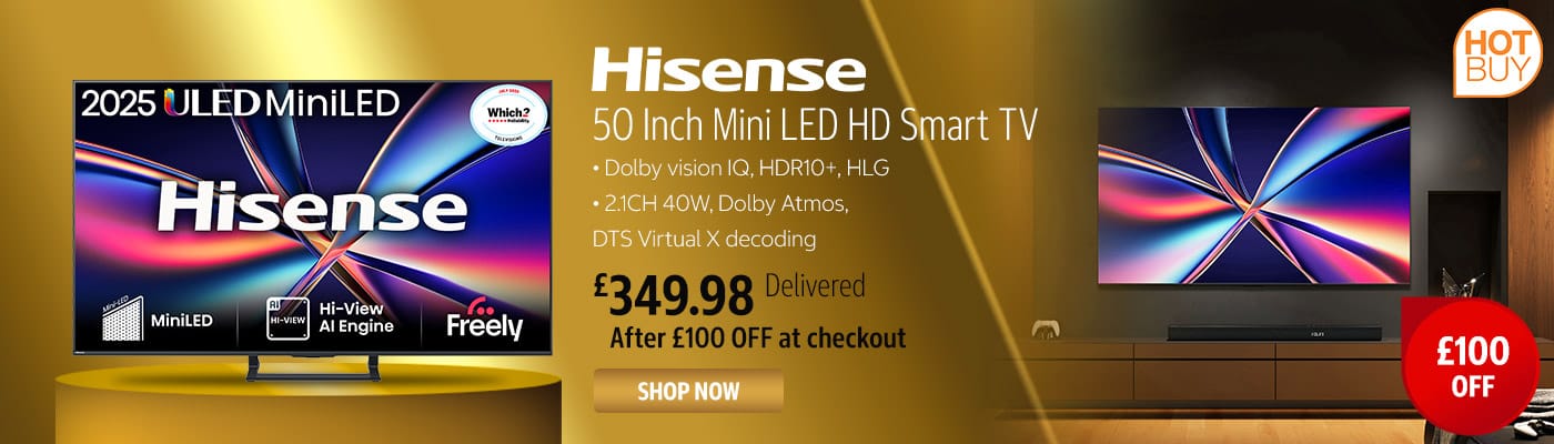 Hisense 50 Inch Mini LED HD Smart TV