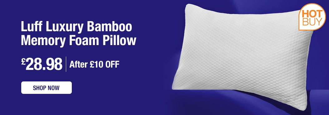 Luff Luxury Bamboo Memory Foam Pillow