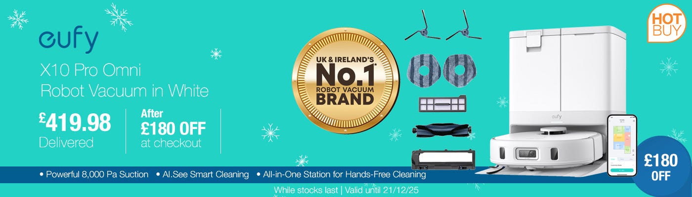 Eufy X10 Pro Omni Robot Vacuum in White