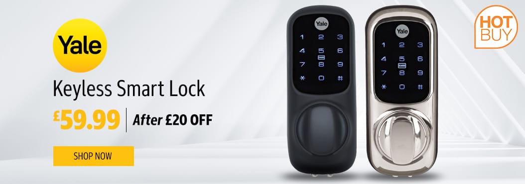 Yale Keyless Smart Lock available in 2 Colours