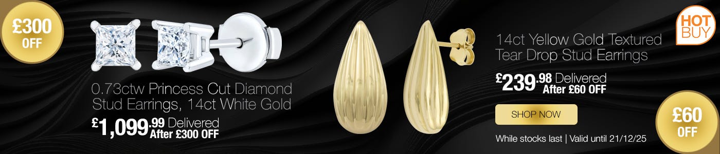 Princess Cut Diamond Stud Earrings