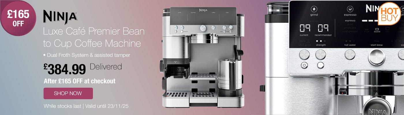 Ninja Luxe Cafe Premier Bean to Cup Coffee Machine