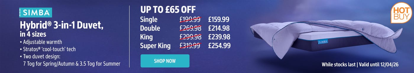 Simba Hybrid® 3-in-1 Duvet, in 4 Sizes