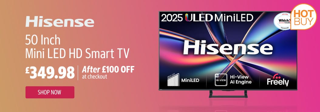 Hisense 50E8QTUK 50 Inch Mini LED HD Smart TV