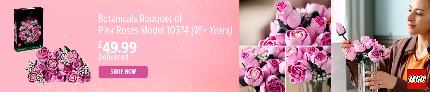 LEGO Botanicals Bouquet of Pink Roses Model 10374
