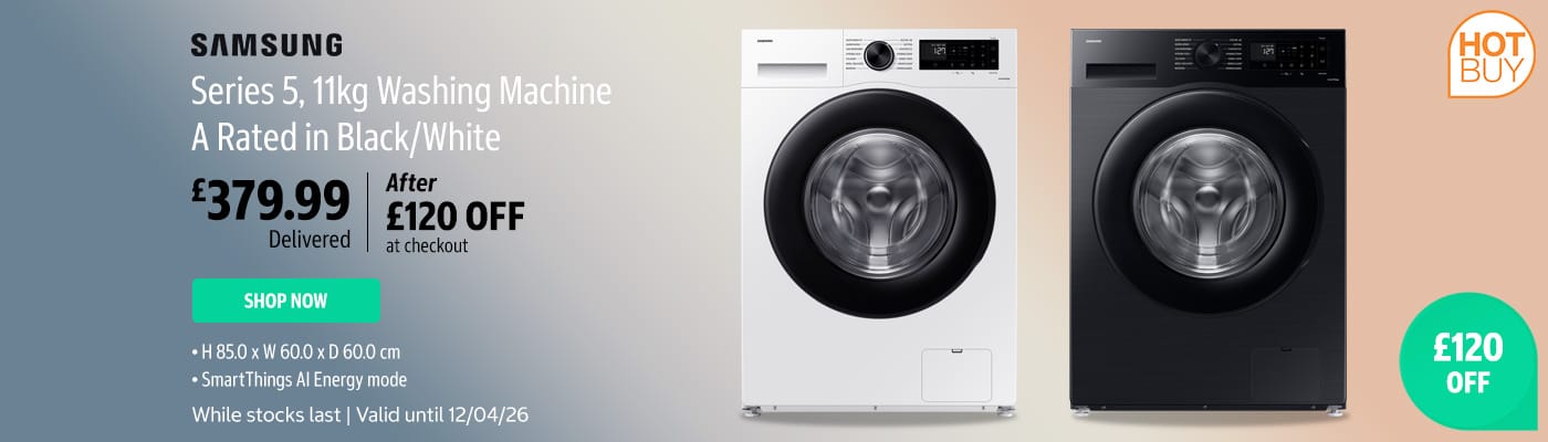 Samsung Series 5, 11kg, 1400rpm, Washing Machine A Rated