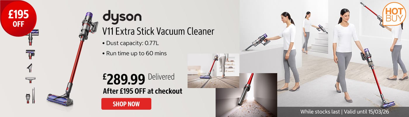 Dyson V11 Extra Stick Vacuum Cleaner