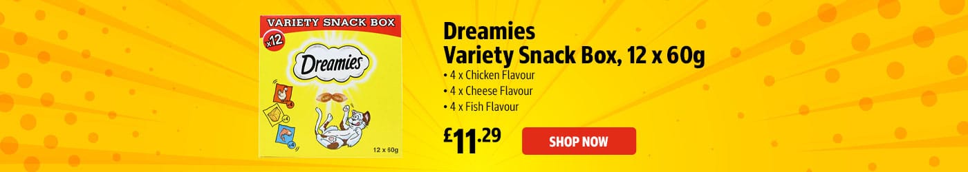 Dreamies Variety Snack Box, 12 x 60g