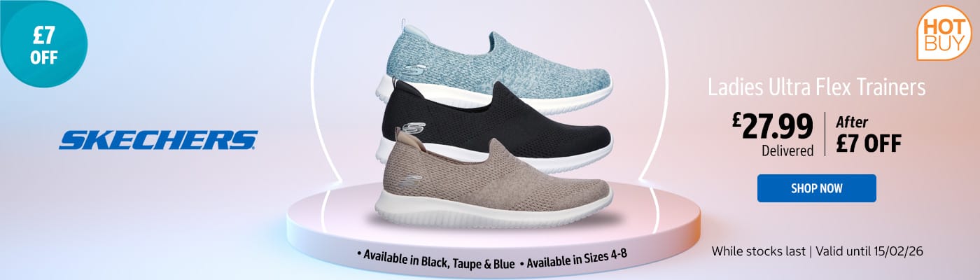 Skechers Ladies Ultra Flex Trainers