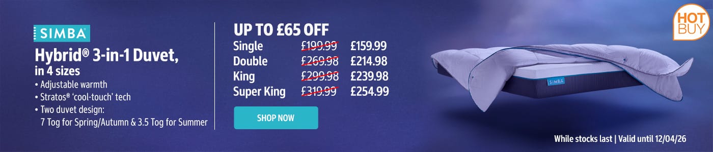 Simba Hybrid® 3-in-1 Duvet, in 4 Sizes