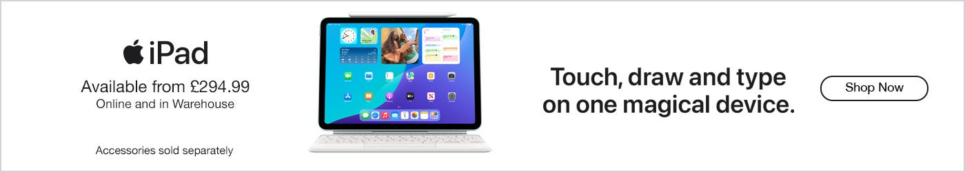 Apple iPad Available from £294.99