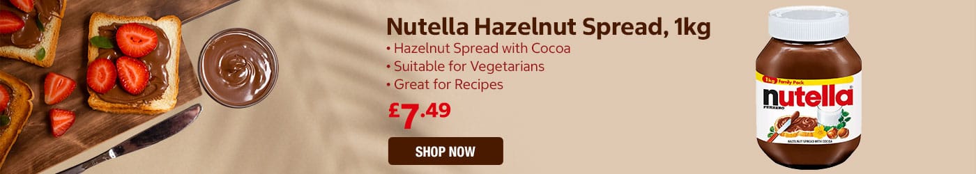 Nutella Hazelnut Spread, 1kg