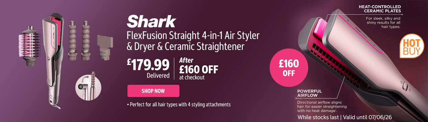 Shark FlexFusion Straight 4-in-1 Air Styler & Dryer & Ceramic Straightener