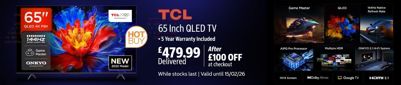 TCL 65P8K-UK 65 Inch QLED TV