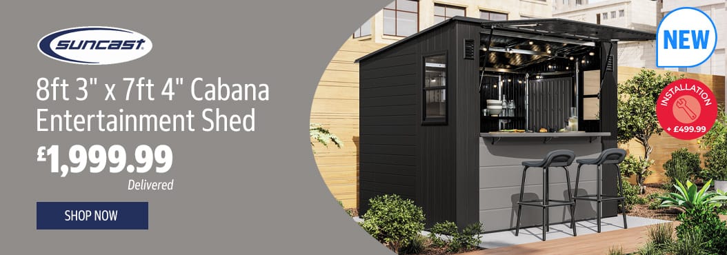 Suncast Cabana Entertainment Shed