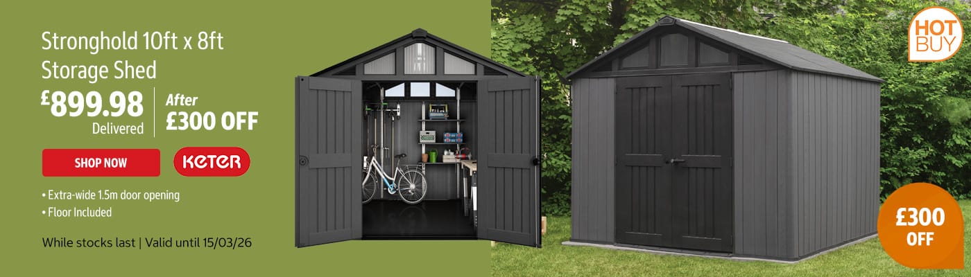Keter Stronghold 10ft x 8ft Storage Shed