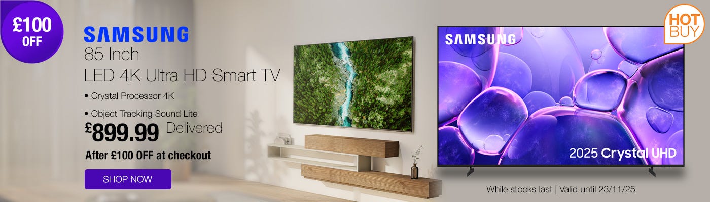Samsung 85 Inch LED 4K Ultra HD Smart TV