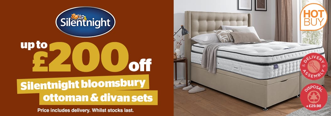 Silentnight bloomsbury ottoman & divan sets