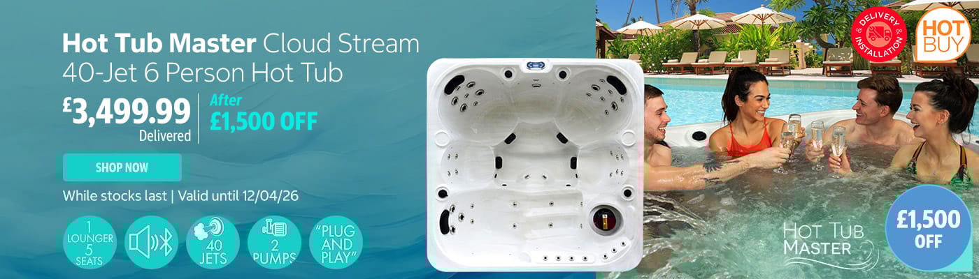 Hot Tub Master Cloud Stream 40-Jet 6 Person Hot Tub