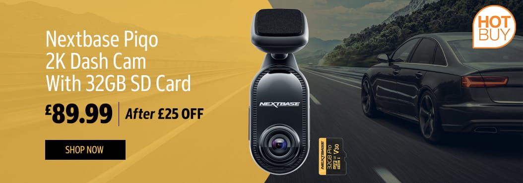 Nextbase Piqo 2K Dash Cam With 32GB SD Card