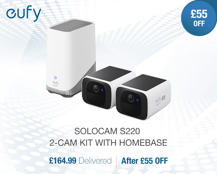 eufy SoloCam S220 2-Cam Kit with HomeBase S380